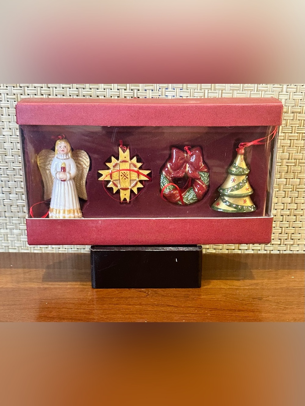 🎄VTG 2000s Villeroy & Boch 4-Piece Porcelain Nostalgic Ornaments Set
